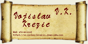 Vojislav Krezić vizit kartica